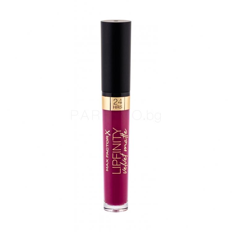 Max Factor Lipfinity Velvet Matte 24HRS Червило за жени 3,5 ml Нюанс 005 Matte Merlot