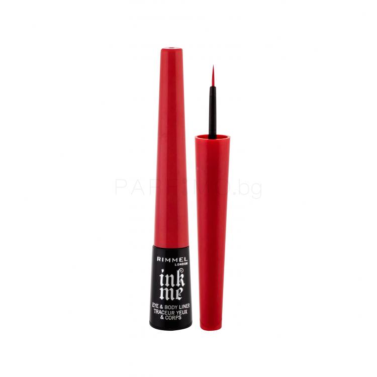 Rimmel London Ink Me Очна линия за жени 2,5 ml Нюанс 001 Blood Red