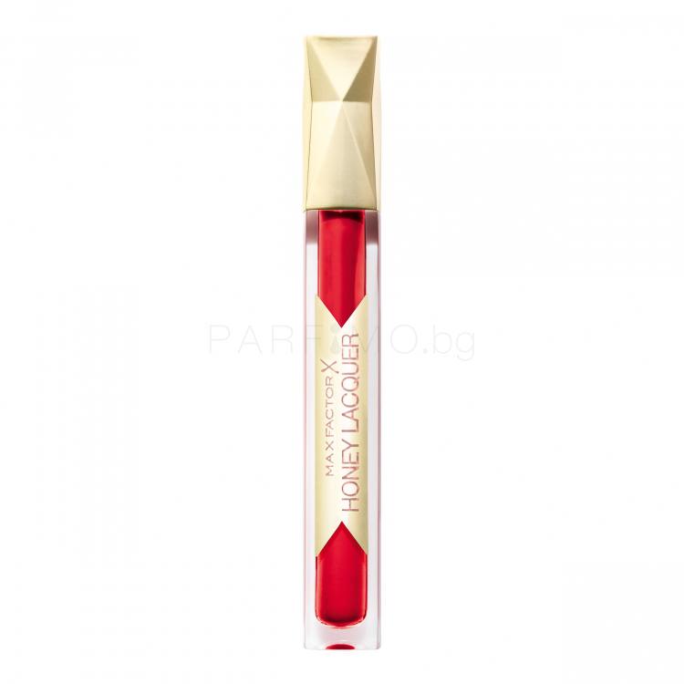 Max Factor Honey Lacquer Блясък за устни за жени 3,8 ml Нюанс Floral Ruby