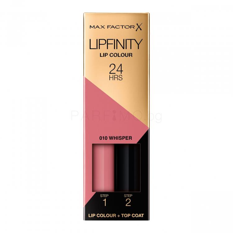 Max Factor Lipfinity 24HRS Lip Colour Червило за жени 4,2 гр Нюанс 010 Whisper