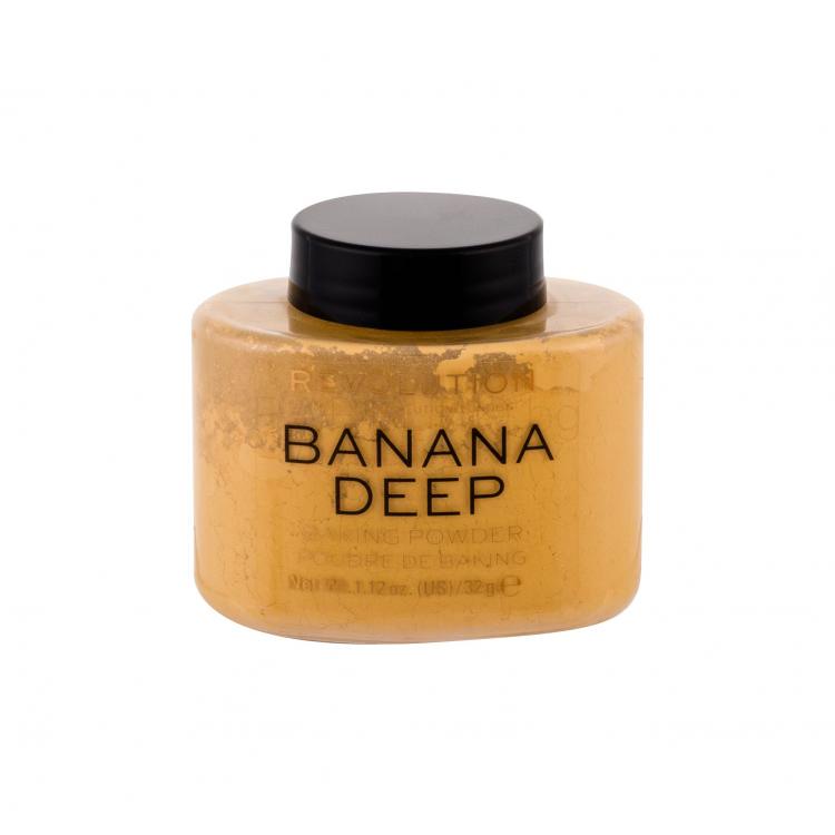 Makeup Revolution London Baking Powder Пудра за жени 32 гр Нюанс Banana Deep