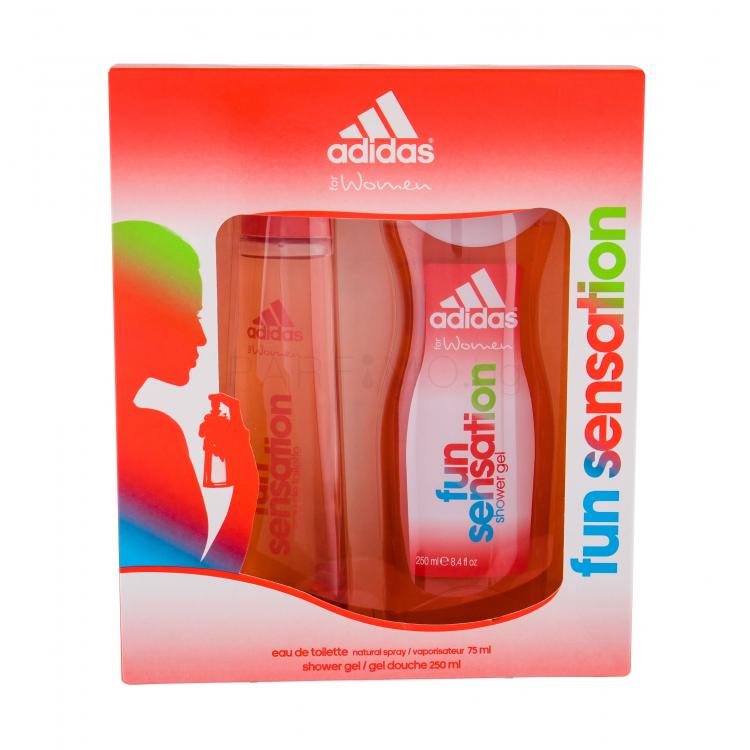Adidas Fun Sensation For Women Подаръчен комплект EDT 75 ml + душ гел 250 ml