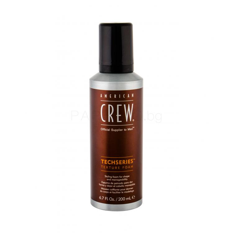 American Crew Techseries Texture Foam За оформяне на косата за мъже 200 ml