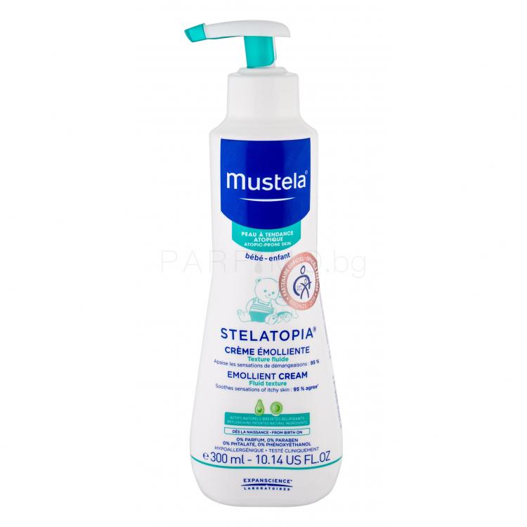 Mustela Bébé Stelatopia Emollient Cream Дневен крем за лице за деца 300 ml