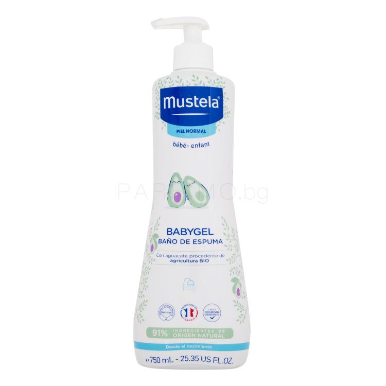 Mustela Bébé Multi-Sensory Bubble Bath Душ гел за деца 750 ml