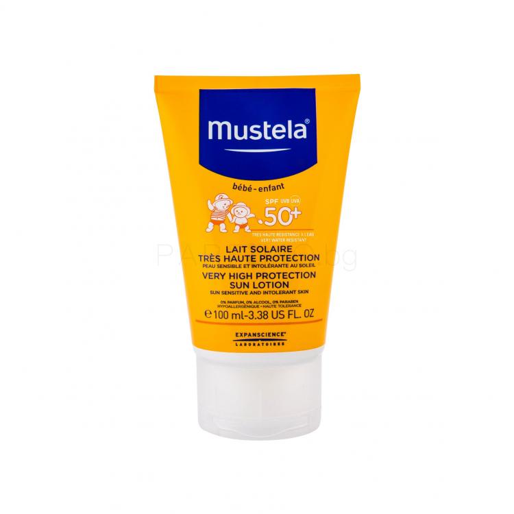 Mustela Solaires Very High Protection Sun Lotion SPF50+ Слънцезащитна козметика за тяло за деца 100 ml