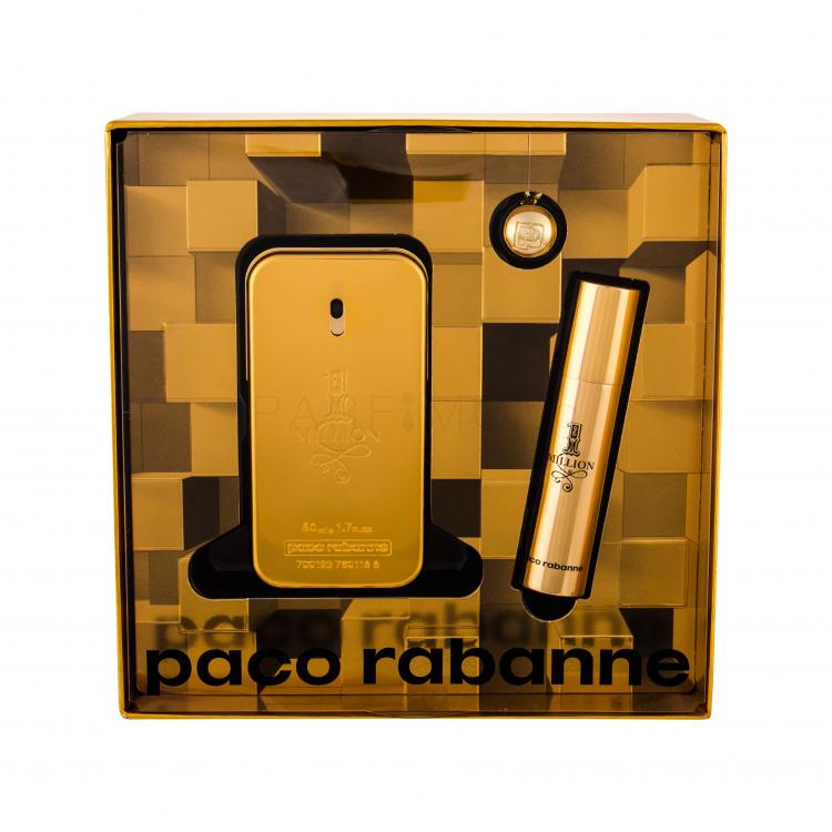 Paco Rabanne 1 Million Подаръчен комплект EDT 50 ml + EDT 10 ml + ключодържател