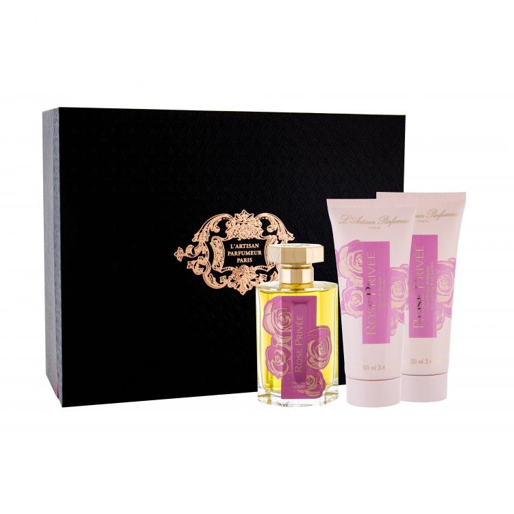 L´Artisan Parfumeur Rose Privée Подаръчен комплект EDP 100 ml + душ крем 100 ml + лосион за тяло 100 ml