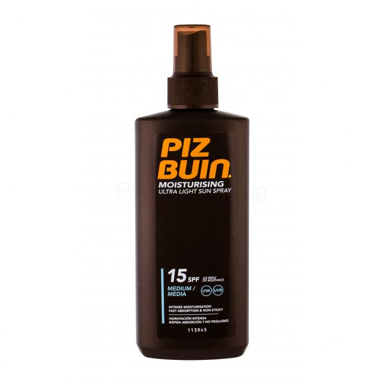PIZ BUIN Moisturising Ultra Light Sun Spray SPF15 Слънцезащитна козметика за тяло 200 ml