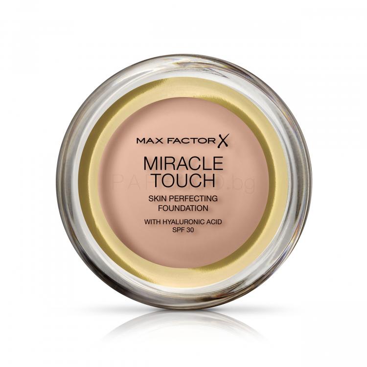 Max Factor Miracle Touch Skin Perfecting SPF30 Фон дьо тен за жени 11,5 гр Нюанс 055 Blushing Beige