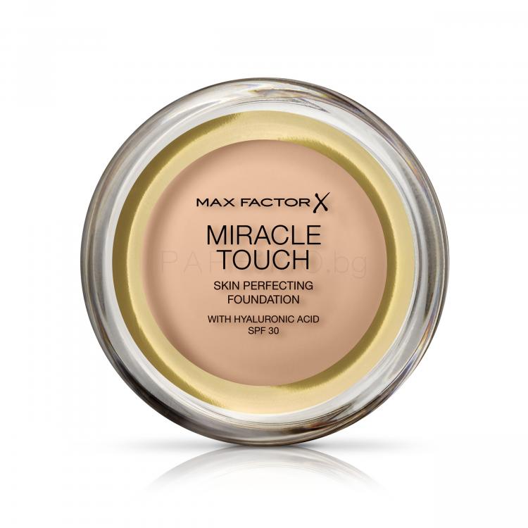 Max Factor Miracle Touch Skin Perfecting SPF30 Фон дьо тен за жени 11,5 гр Нюанс 043 Golden Ivory