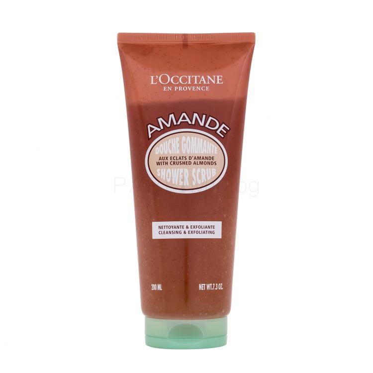 L&#039;Occitane Almond (Amande) Shower Scrub Ексфолиант за тяло за жени 200 ml