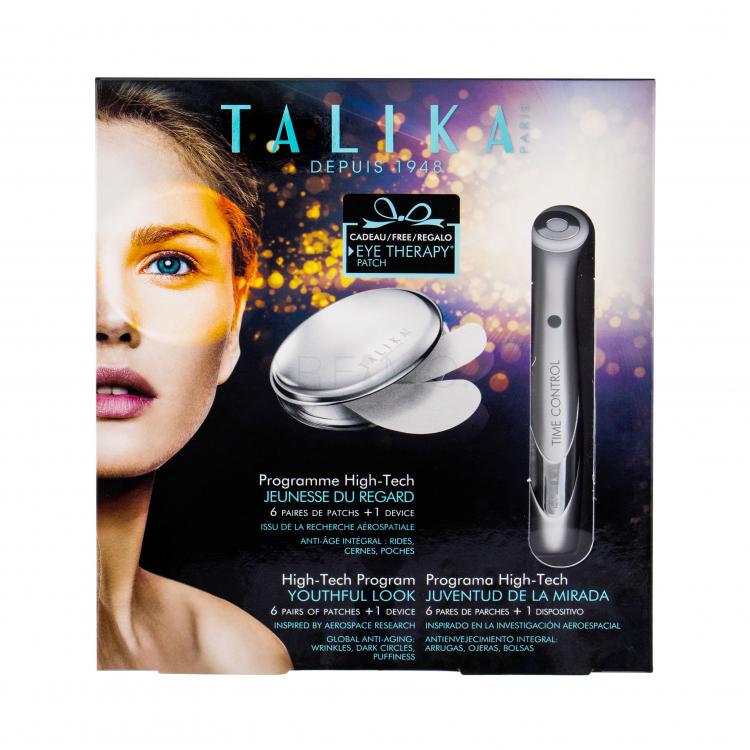 Talika Eye Therapy Patch Refill Подаръчен комплект гел пластири Eye Therapy Patch 6 бр + светeщ прибор за третиране на кожата 1 бр +  несесер за пластири 1 бр