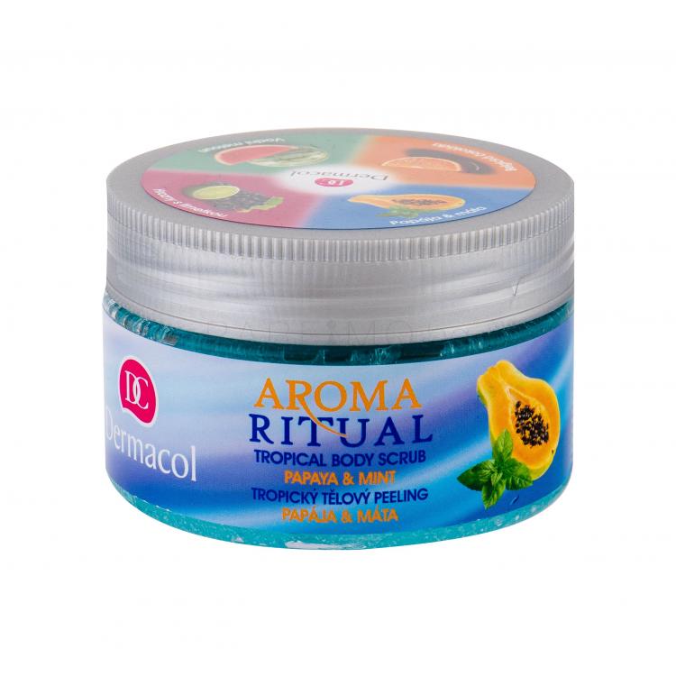 Dermacol Aroma Ritual Papaya &amp; Mint Ексфолиант за тяло за жени 200 гр