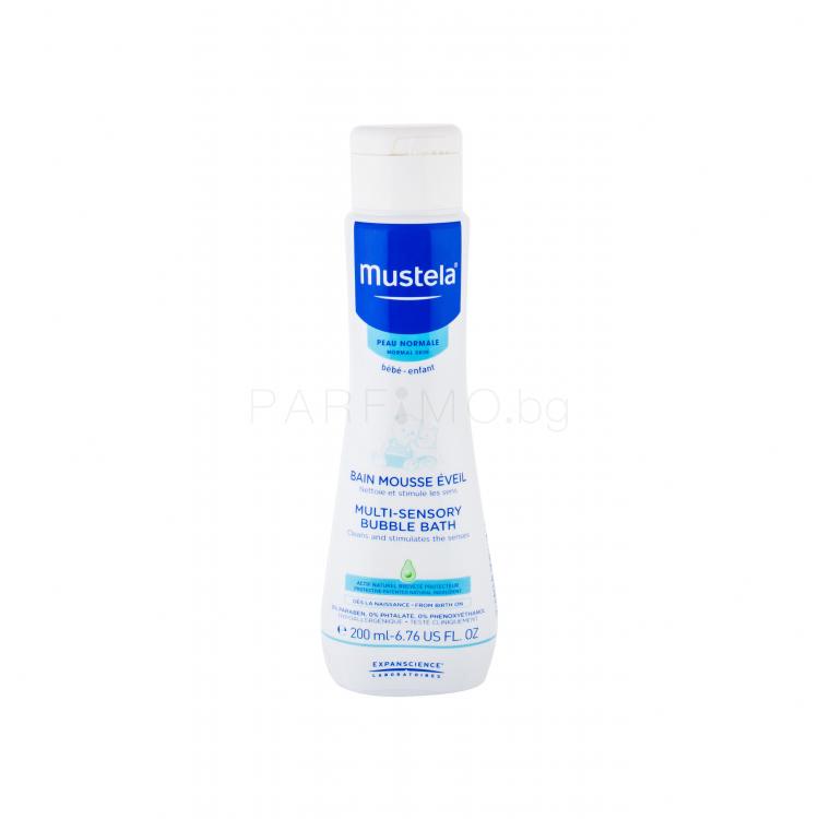 Mustela Bébé Multi-Sensory Bubble Bath Душ гел за деца 200 ml
