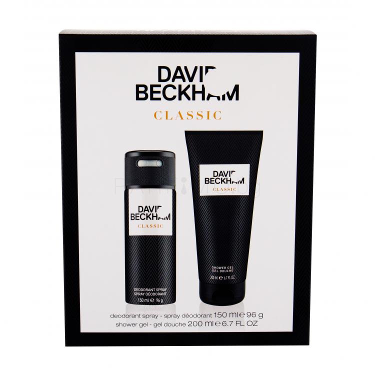 David Beckham Classic Подаръчен комплект дезодорант 150 ml + душ гел 200 ml