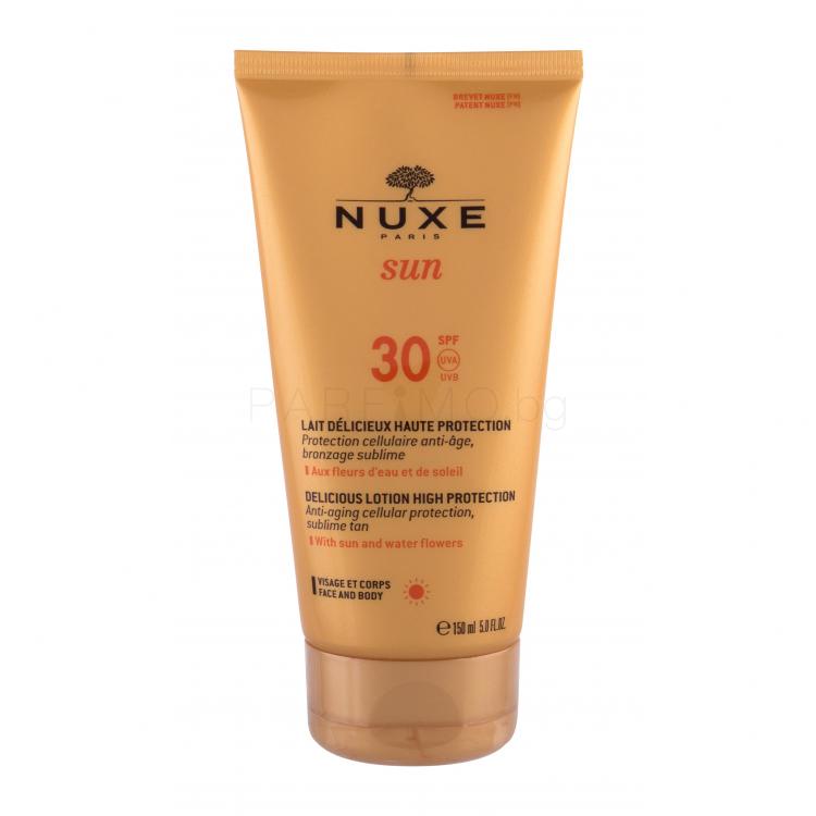 NUXE Sun Delicious Lotion SPF30 Слънцезащитна козметика за тяло 150 ml