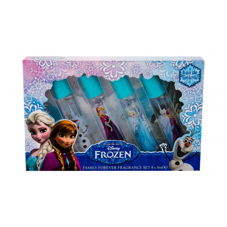 Disney Frozen Подаръчен комплект EDT Anna 8 ml + EDT Elsa 8 ml + EDT Olaf 8 ml + EDT Anna &amp; Elsa 8 ml