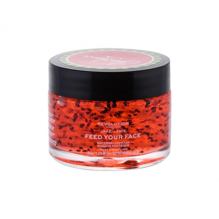 Revolution Skincare X Jake-Jamie Feed Your Face Watermelon Mask Маска за лице за жени 50 ml