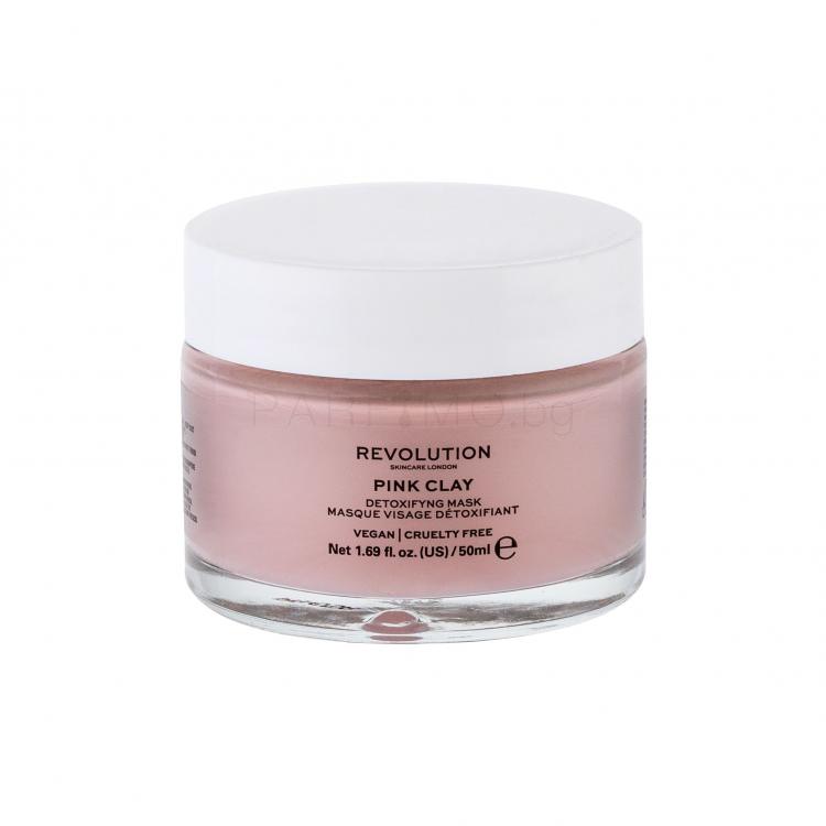 Revolution Skincare Pink Clay Detoxifying Маска за лице за жени 50 ml