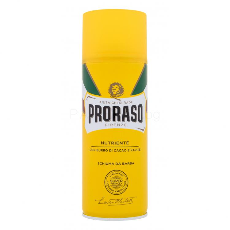 PRORASO Yellow Shaving Foam Пяна за бръснене за мъже 400 ml