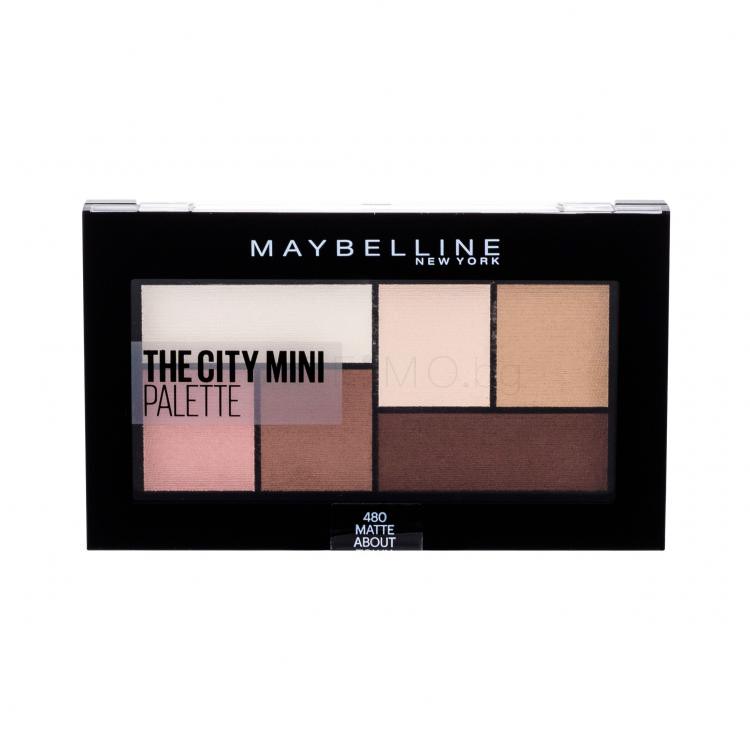 Maybelline The City Mini Сенки за очи за жени 6 гр Нюанс 480 Matte About Town