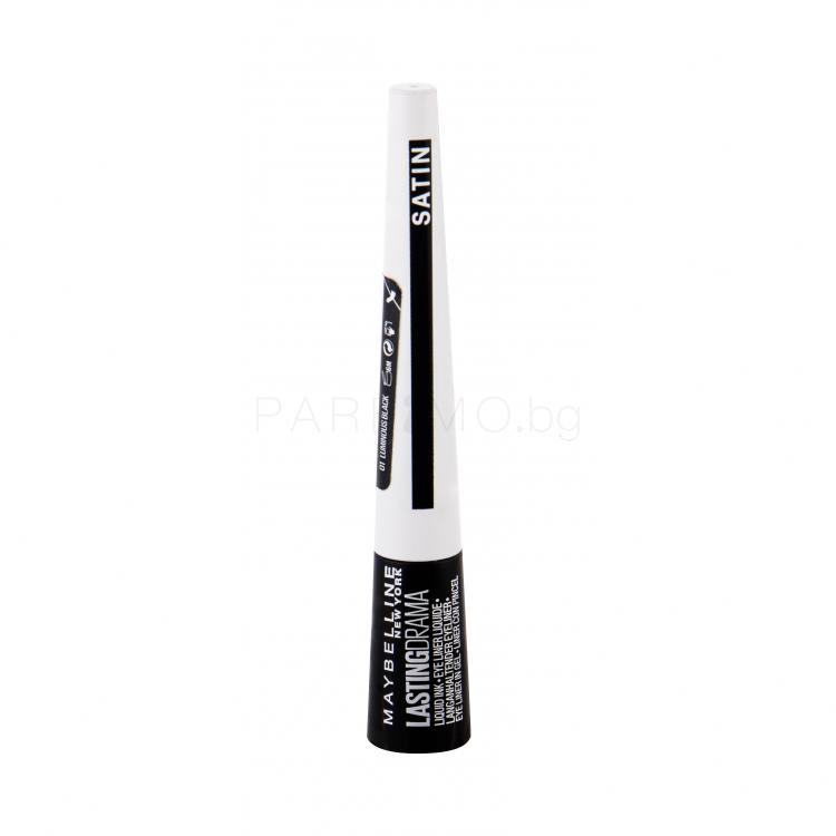 Maybelline Lasting Drama Liquid Ink Очна линия за жени 2,5 ml Нюанс 01 Luminous Black