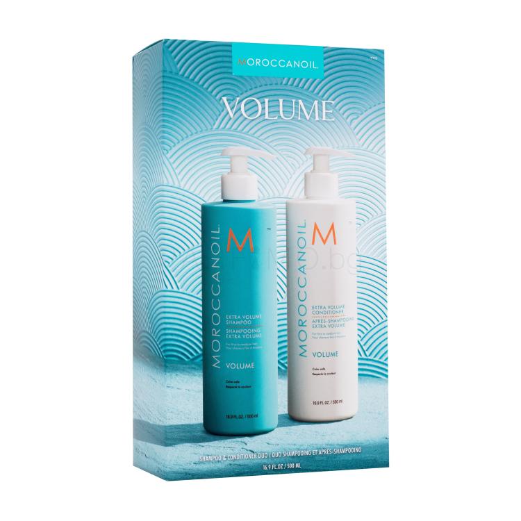 Moroccanoil Volume Duo Подаръчен комплект шампоан 500 ml + балсам(кондиционер) 500 ml