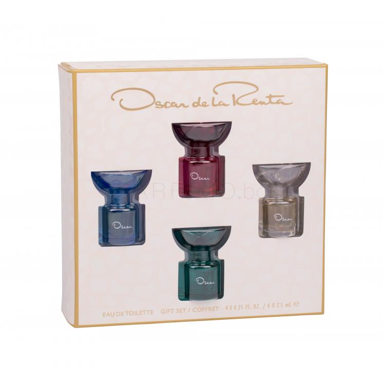 Oscar de la Renta La Collection Oscar Подаръчен комплект EDT Blue Orchid 7,5 ml + EDT Esprit D´Oscar 7,5 ml + EDT Jasmine 7,5 ml + EDT Rose 7,5 ml