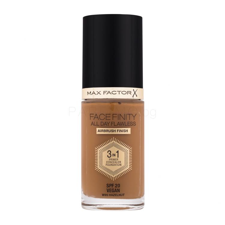 Max Factor Facefinity All Day Flawless SPF20 Фон дьо тен за жени 30 ml Нюанс W95 Hazelnut