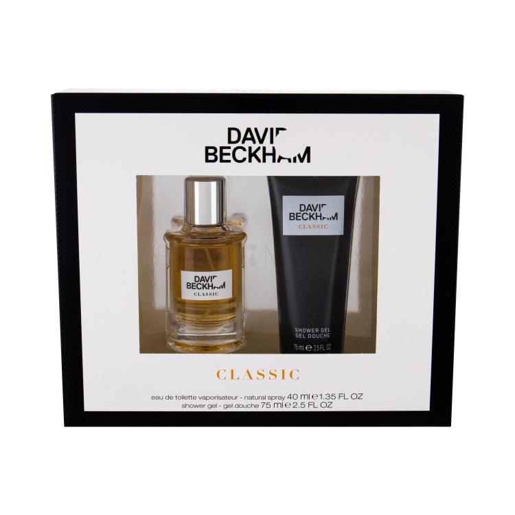 David Beckham Classic Подаръчен комплект EDT 40 ml + душ гел 75 ml увредена кутия