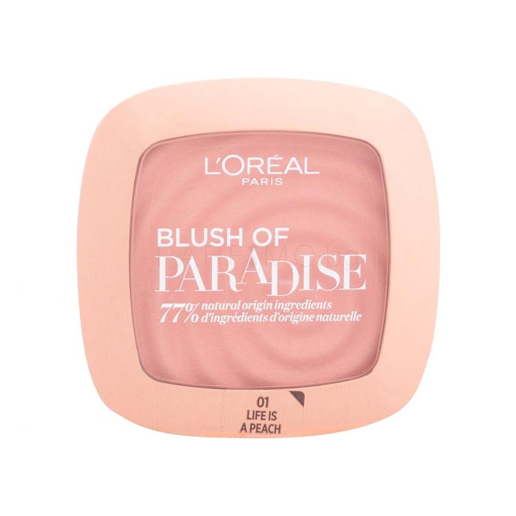 L&#039;Oréal Paris Paradise Blush Руж за жени 9 ml Нюанс 01 Life Is Peach