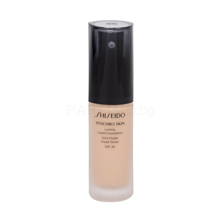 Shiseido Synchro Skin Lasting Liquid Foundation SPF20 Фон дьо тен за жени 30 ml Нюанс Golden 1
