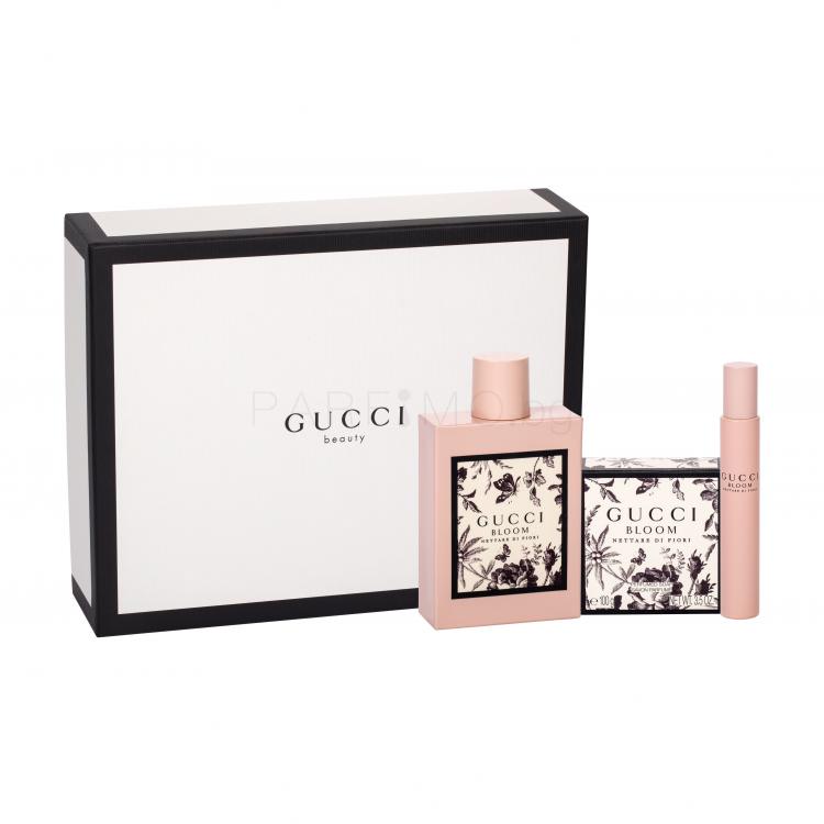 Gucci Bloom Nettare di Fiori Подаръчен комплект EDP 100 ml + EDP 7,4 ml + сапун 100 g