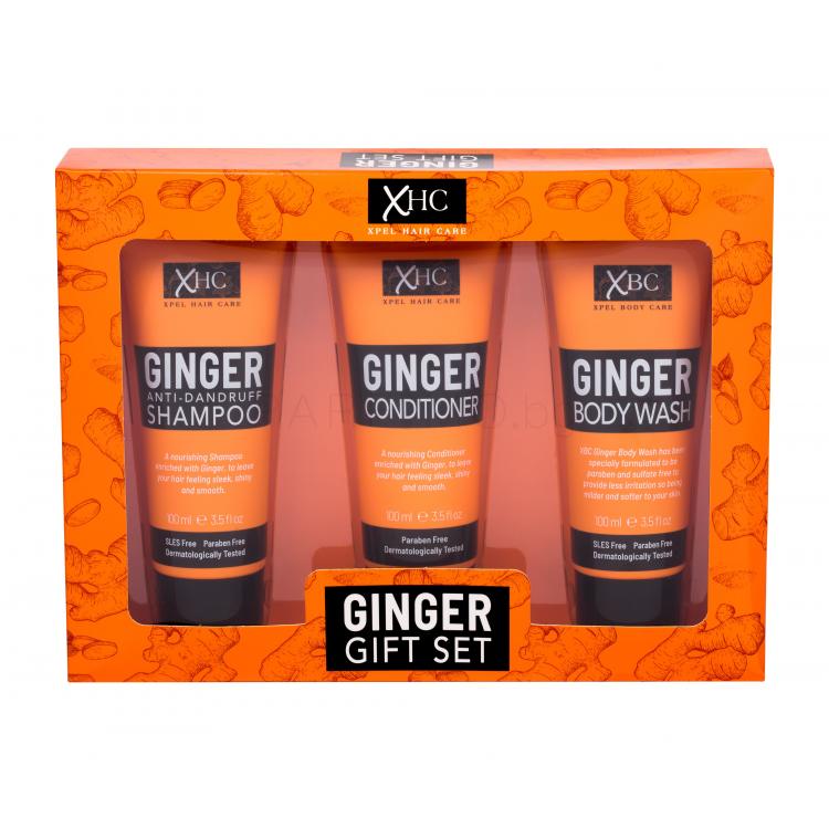 Xpel Ginger Подаръчен комплект шампоан 100 ml + балсам за коса(кондиционер) 100 ml + душ гел 100 ml