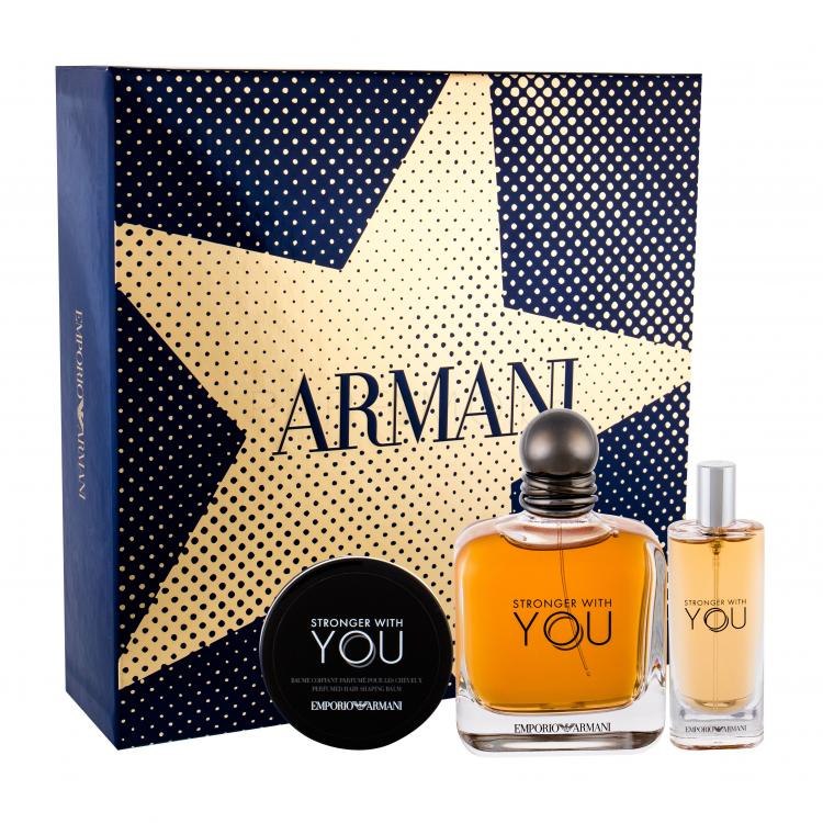 Giorgio Armani Emporio Armani Stronger With You Подаръчен комплект EDT 100 ml + балсам за коса 50 ml + EDT 15 ml