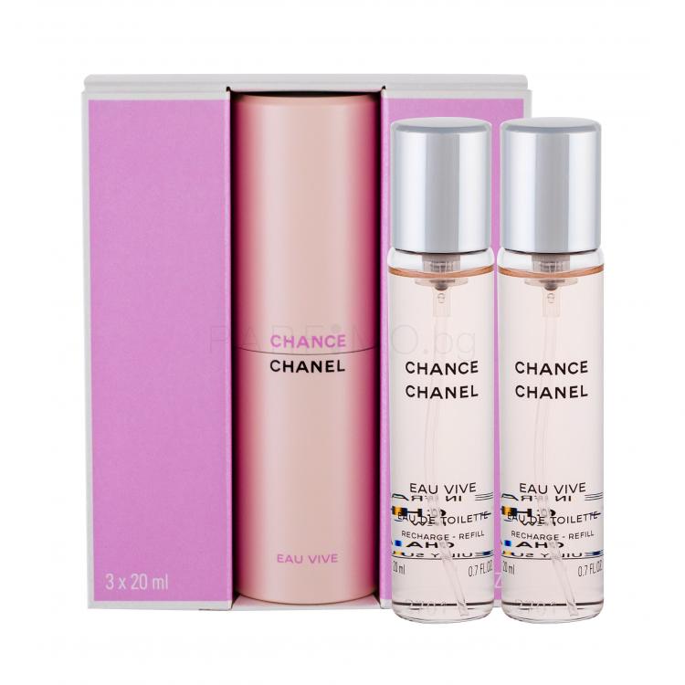 Chanel Chance Eau Vive Eau de Toilette за жени 3x20 ml