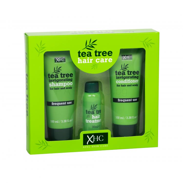 Xpel Tea Tree Подаръчен комплект шампоан 100 ml + балсам за коса(кондиционер) 100 ml + серум за коса 30 ml