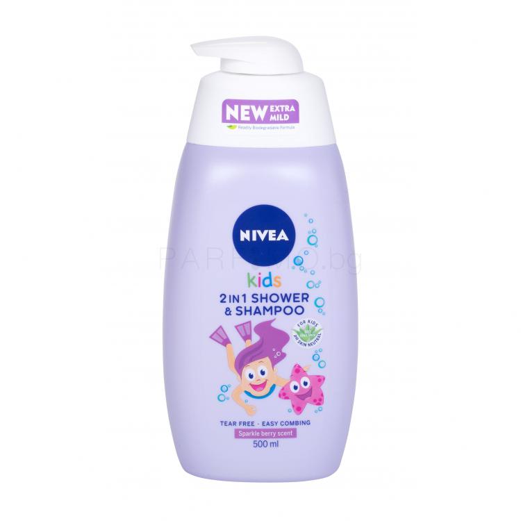 Nivea Kids 2in1 Shower &amp; Shampoo Душ гел за деца 500 ml