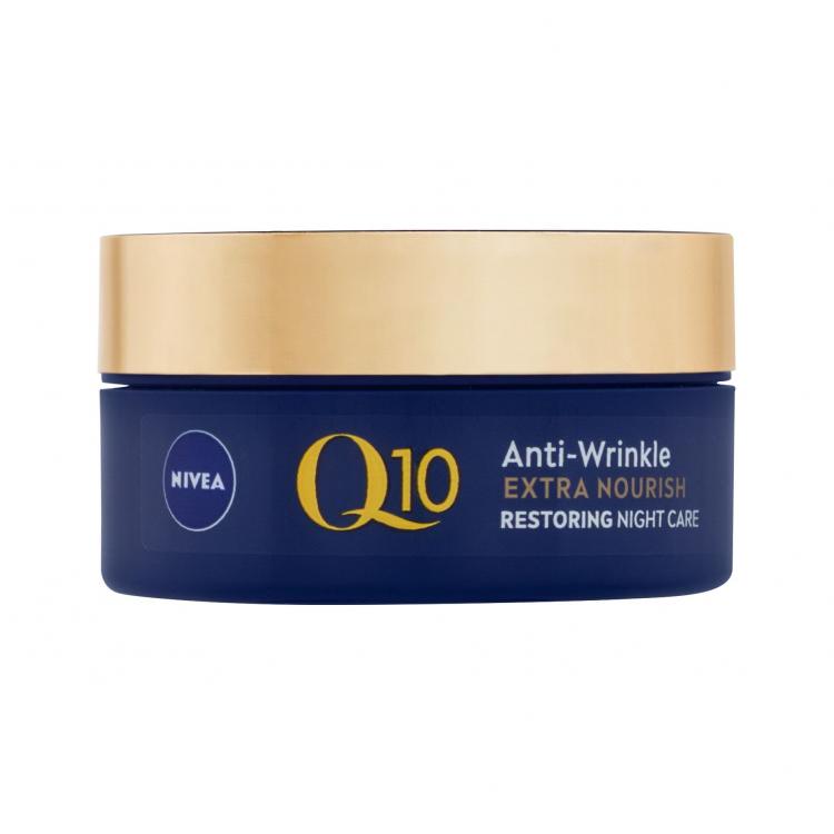 Nivea Q10 Power Anti-Wrinkle Extra Nourish Нощен крем за лице за жени 50 ml