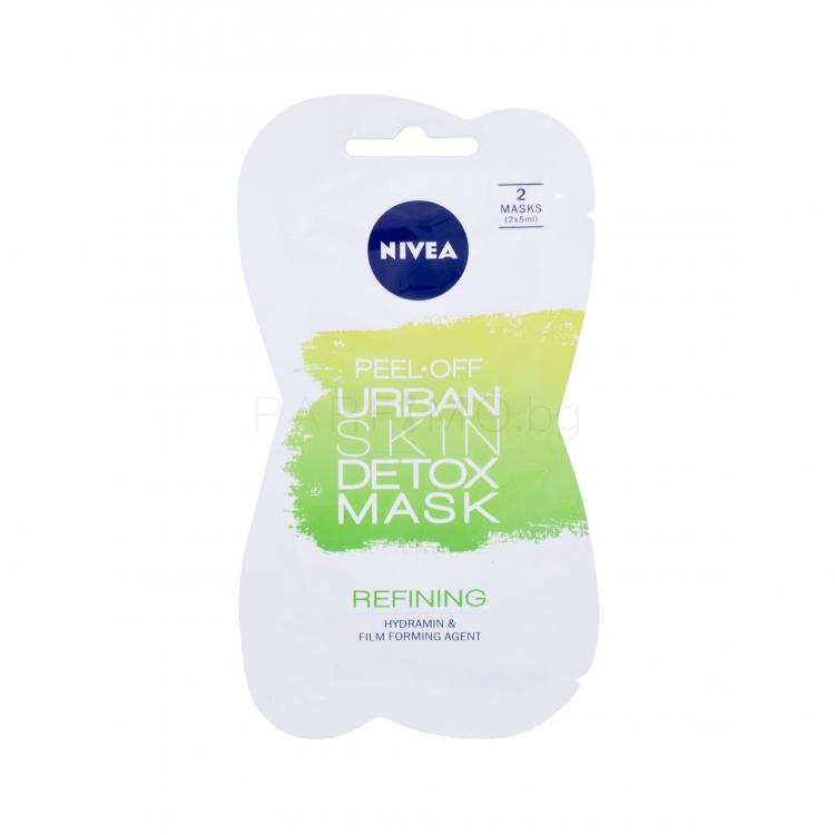 Nivea Urban Skin Detox Peel-Off Mask Маска за лице за жени 10 ml