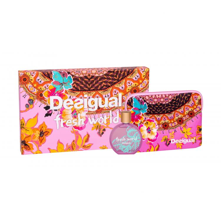 Desigual Fresh World Подаръчен комплект EDT 100 ml + козметична чантичка
