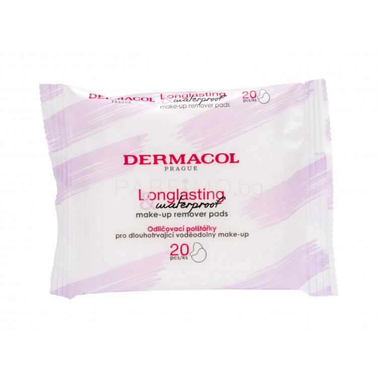 Dermacol Longlasting &amp; Waterproof Почистващи кърпички за жени 20 бр