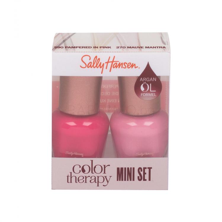 Sally Hansen Color Therapy Подаръчен комплект лак за нокти 5 ml + лак за нокти 270 Mauve Mantra 5 ml