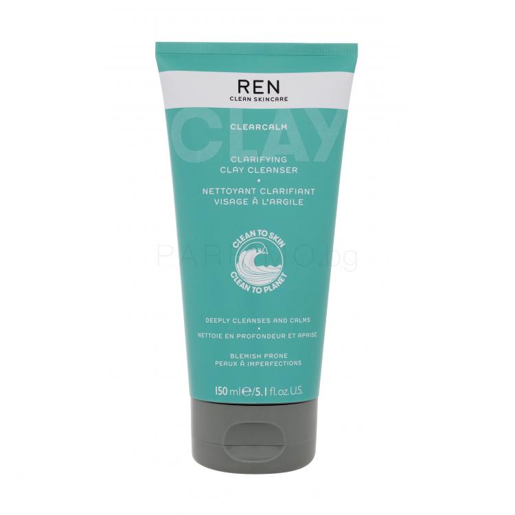 REN Clean Skincare Clearcalm 3 Clarifying Clay Cleanser Почистващ гел за жени 150 ml