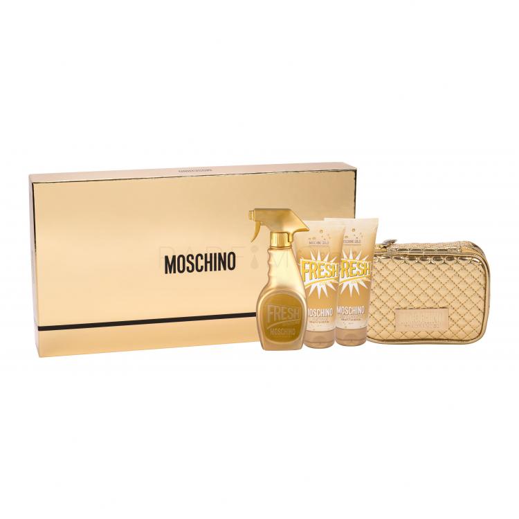 Moschino Fresh Couture Gold Подаръчен комплект EDP 100 ml + лосион за тяло 100 ml + душ гел 100 ml