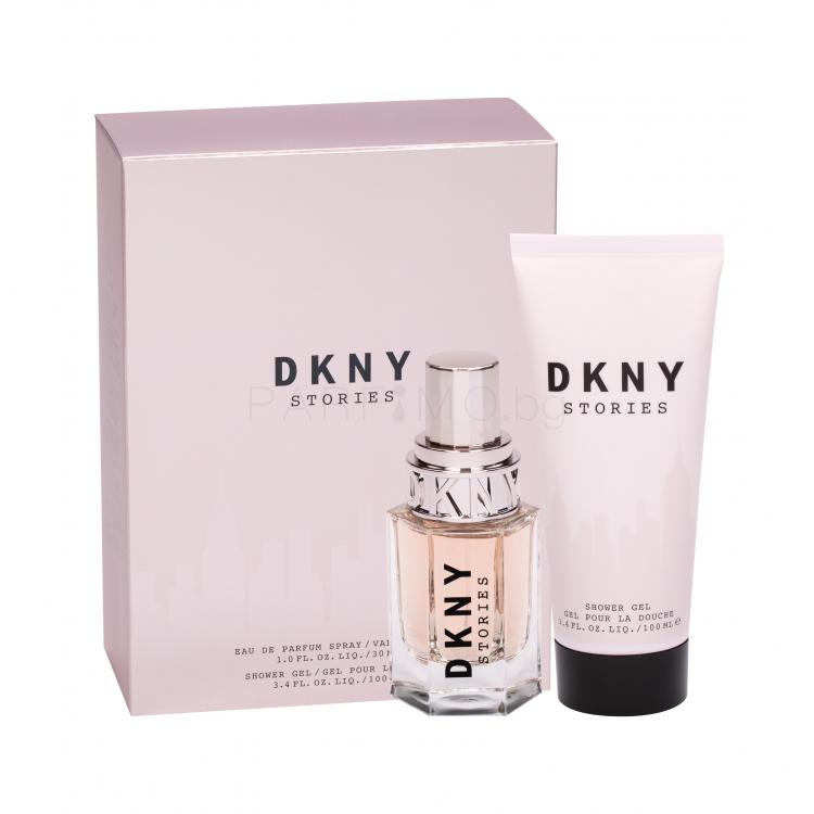 DKNY DKNY Stories Подаръчен комплект EDP 30 ml + душ гел 100 ml