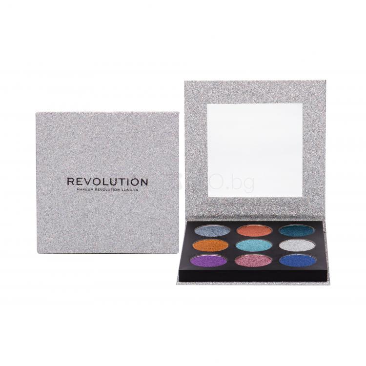 Makeup Revolution London Pressed Glitter Сенки за очи за жени 13,5 гр Нюанс Illusion