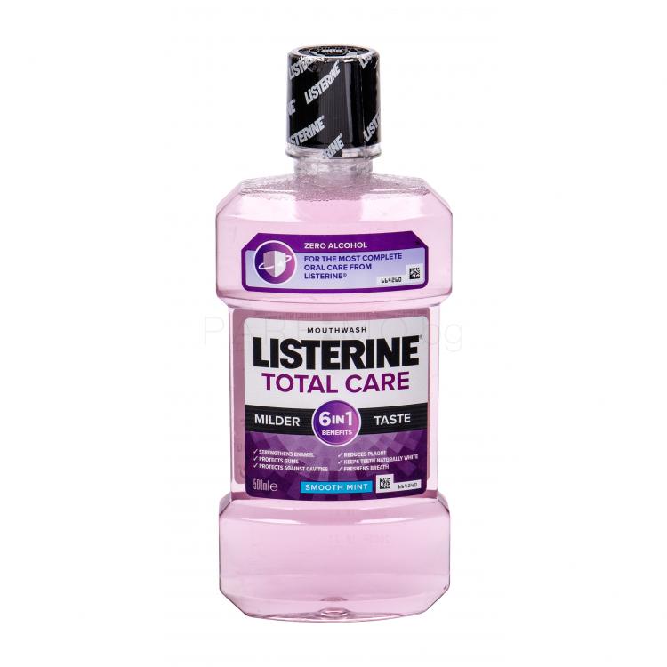 Listerine Total Care Mild Taste Smooth Mint Mouthwash Вода за уста 500 ml