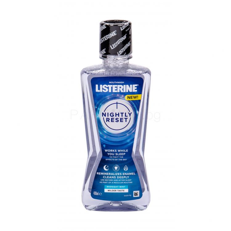 Listerine Advanced Nightly Reset Mild Taste Mouthwash Вода за уста 400 ml